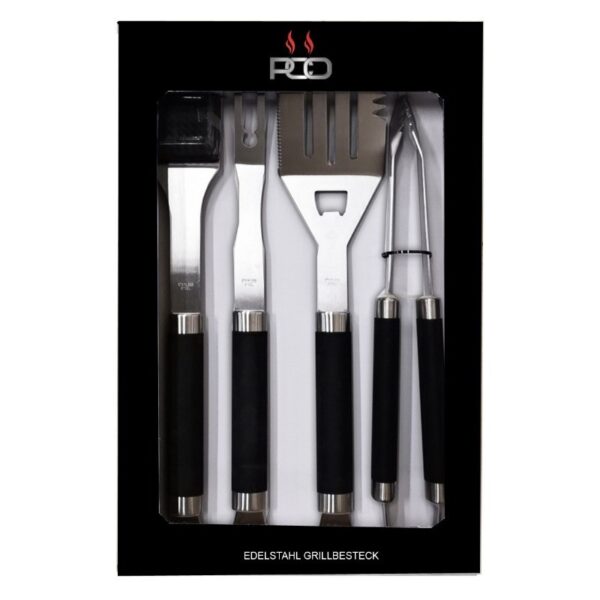 Stainless steel barbecue cutlery for CoalMaster, five pieces